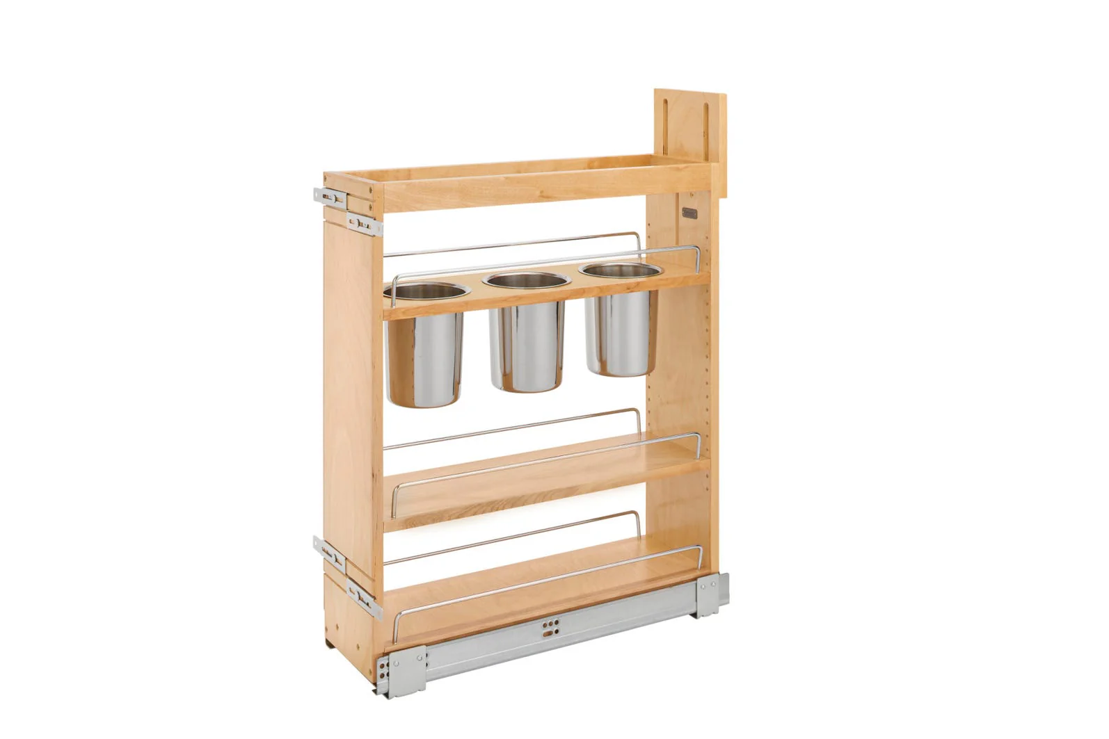 Euro Pullout 6.5'' Utensil Organizer Maple Blum