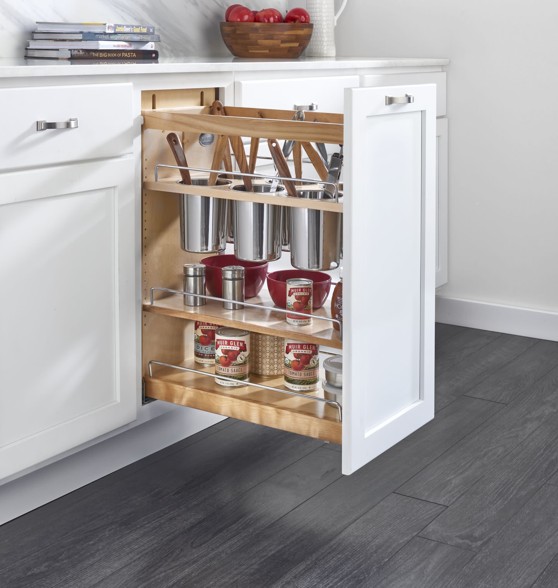 Euro Pullout 9.5'' Utensil Organizer Maple Blum - Image 2