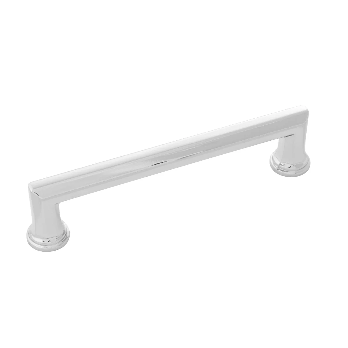 Facette Pull 5-1/16 Inch (128mm) Center to Center Polished Nickel Finish