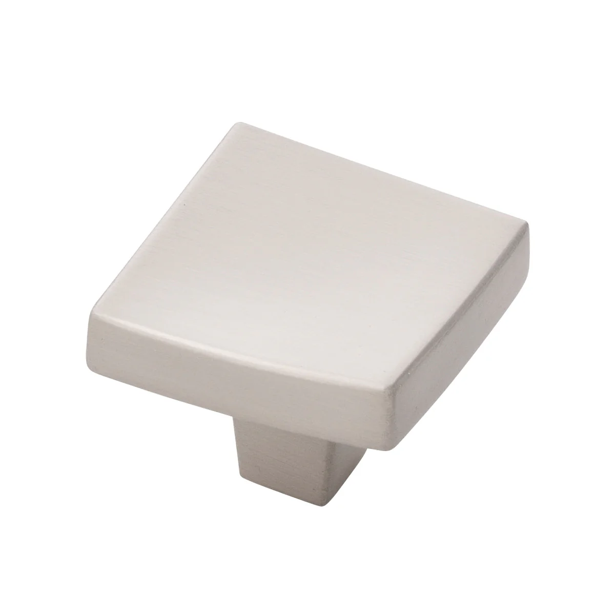 Flex Knob 1-1/4 Inch Square Satin Nickel Finish