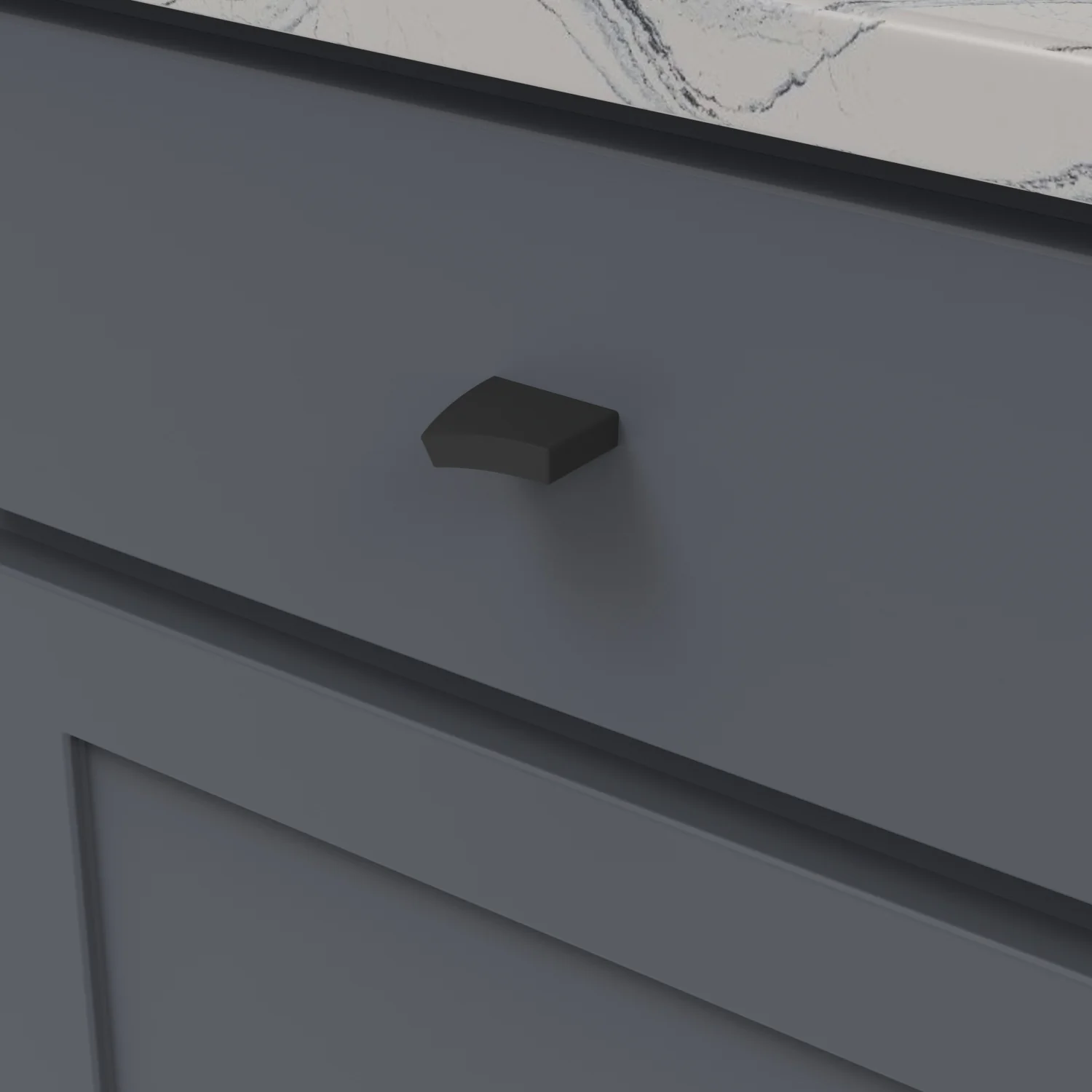 Flex Knob 1-7/16 Inch x 9/16 Inch Matte Black Finish - Image 2