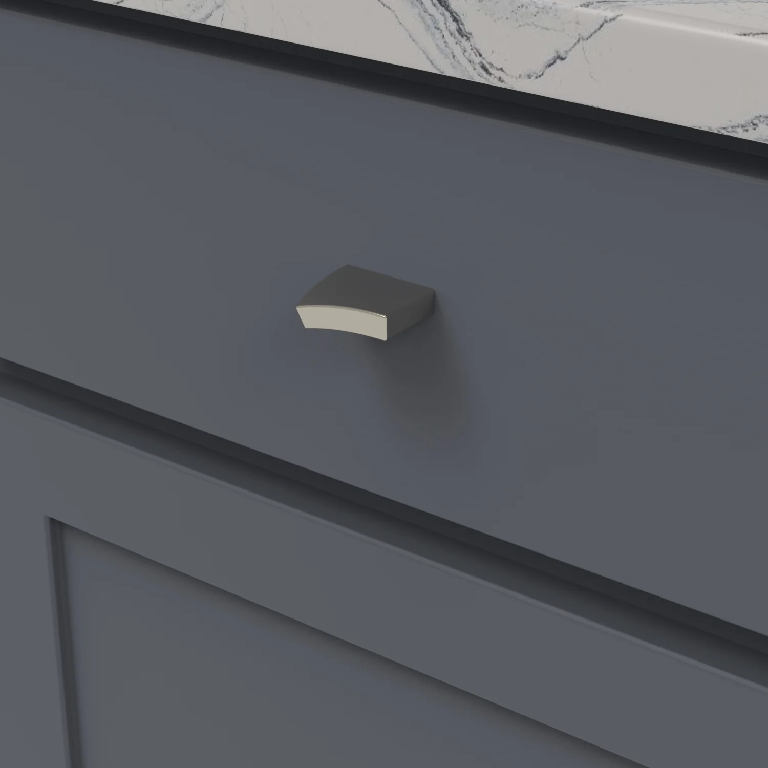 Flex Knob 1-7/16 Inch x 9/16 Inch Polished Nickel Finish - Image 2
