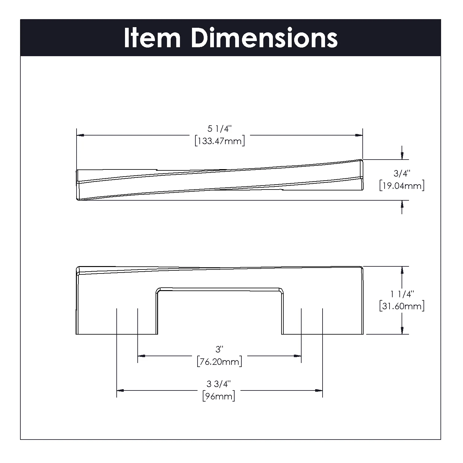 Flex Pull 3 Inch & 3-3/4 Inch (96mm) Center to Center Brushed Golden Brass Finish - Image 3