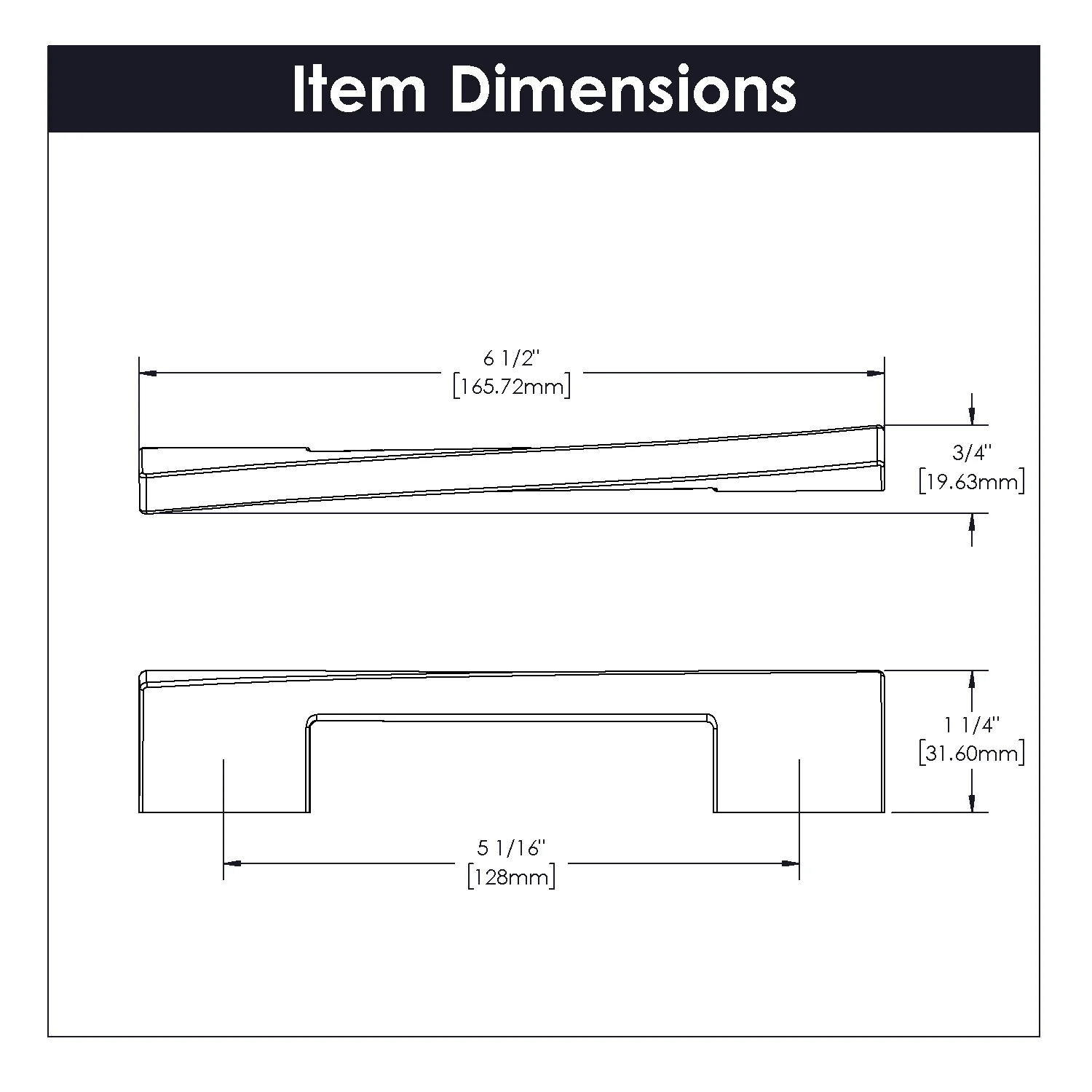 Flex Pull 5-1/16 Inch (128mm) Center to Center Satin Nickel Finish - Image 3