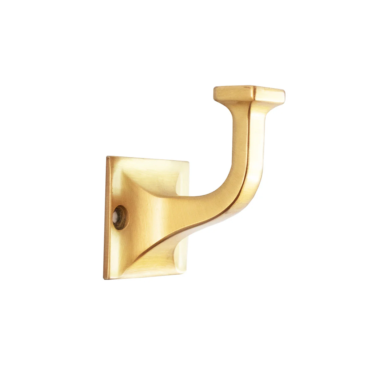 Forge Single Prong Hook 2-3/4 Inch Long Brushed Golden Brass Finish - Image 2
