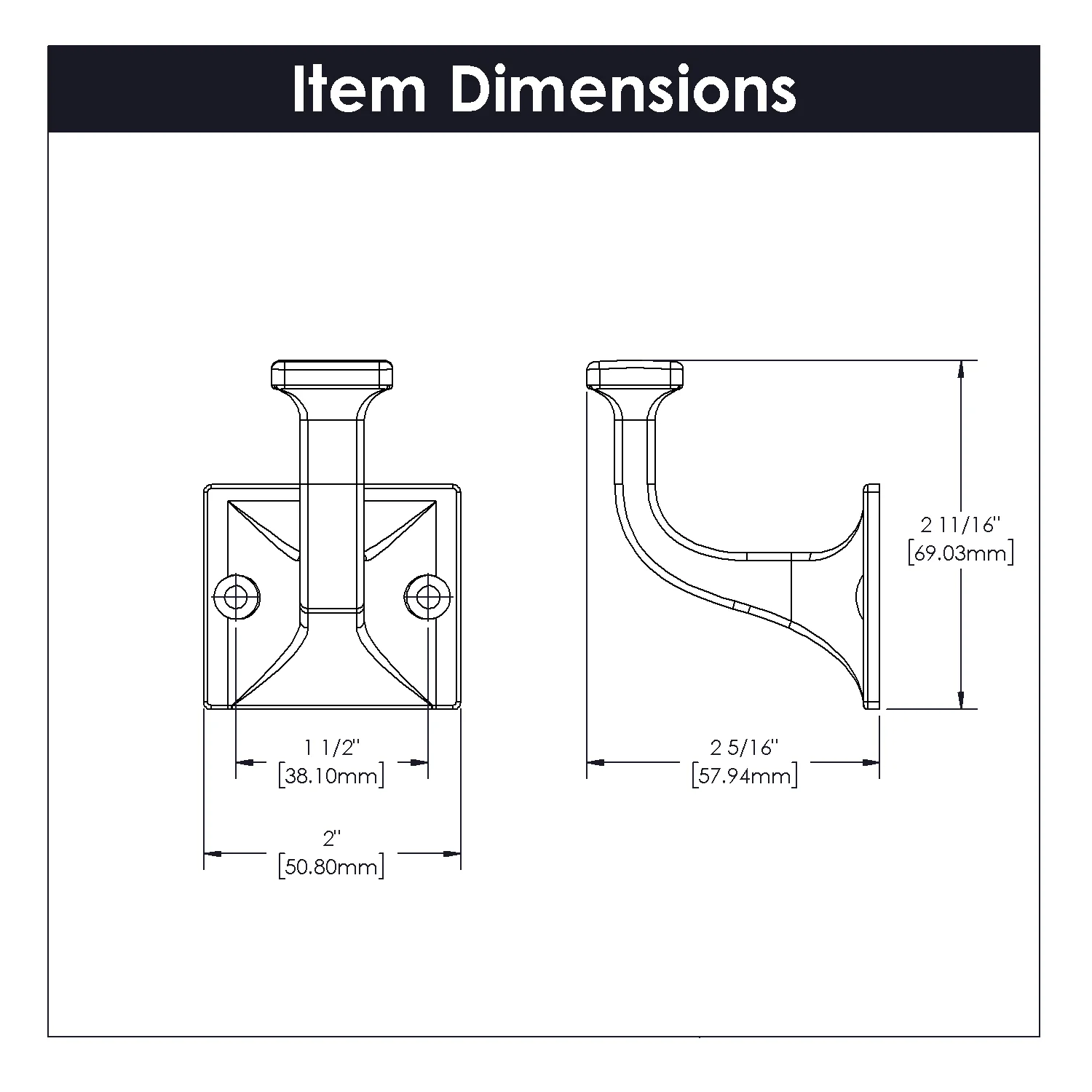 Forge Carded Hook, 2-3/4" Long - CTG5160 - Image 3