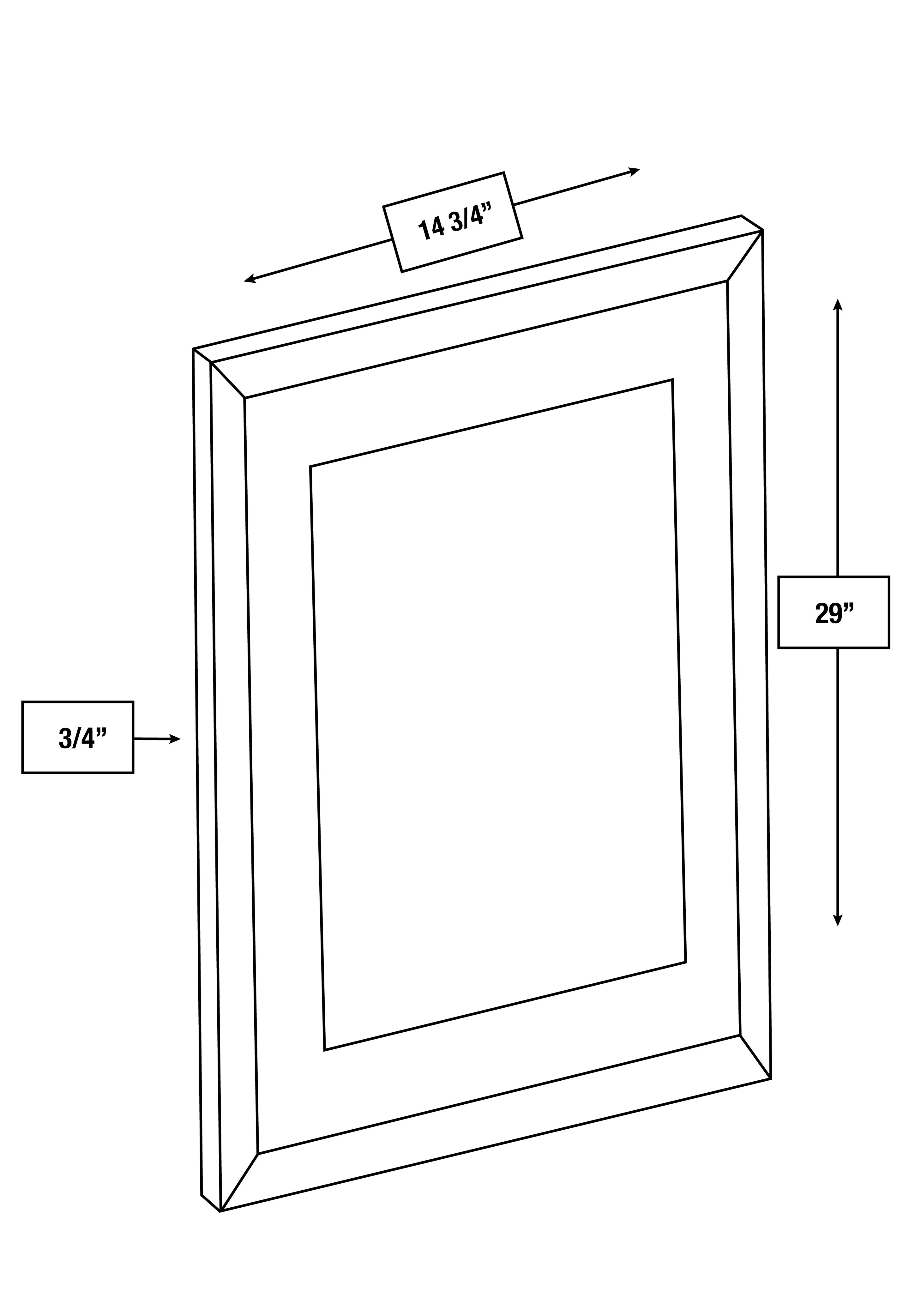Franklin White Slim Shaker Clear Glass Door 2-Pack 30 in. x 30 in.