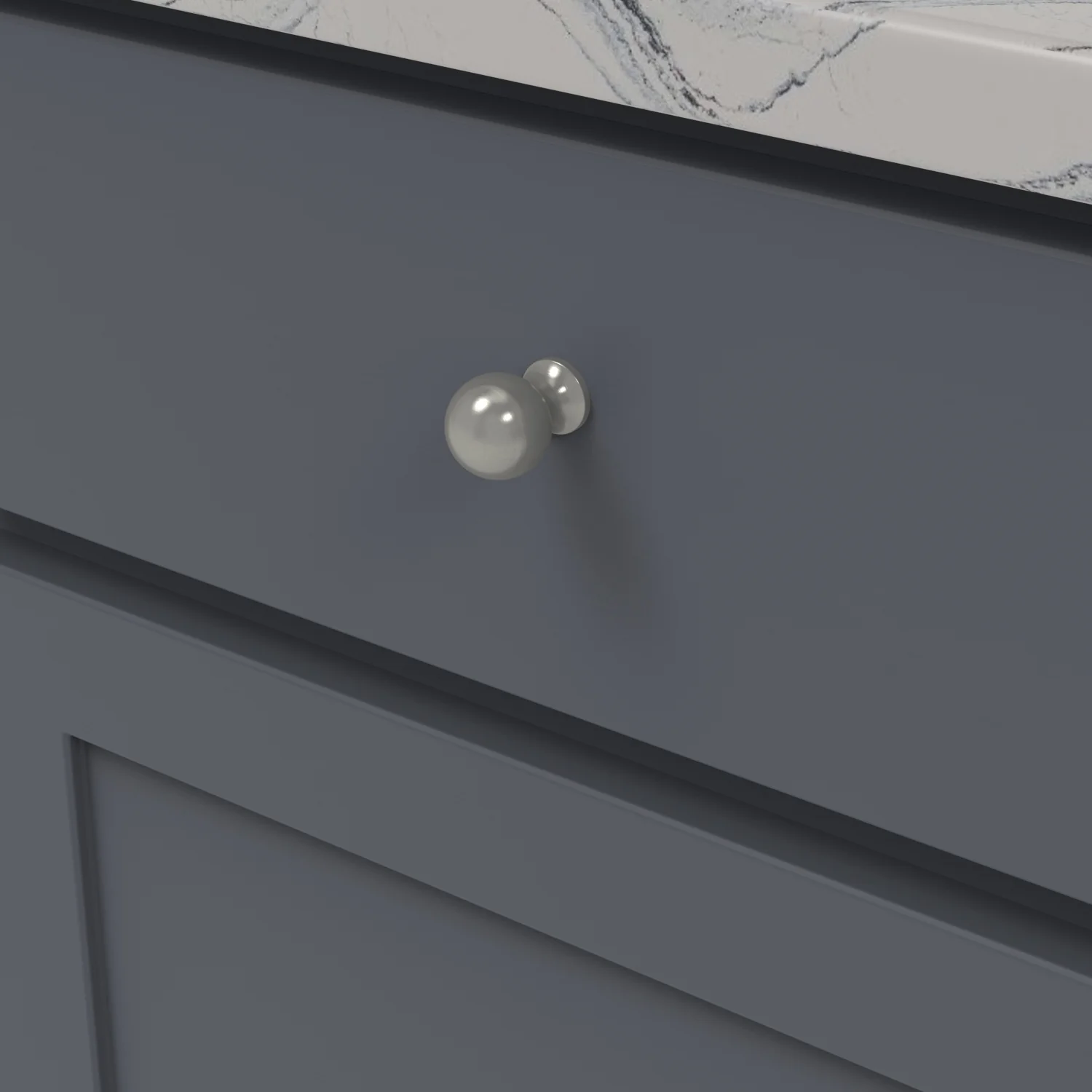 Fuller Knob 1 Inch Diameter Stainless Steel Finish - Image 2