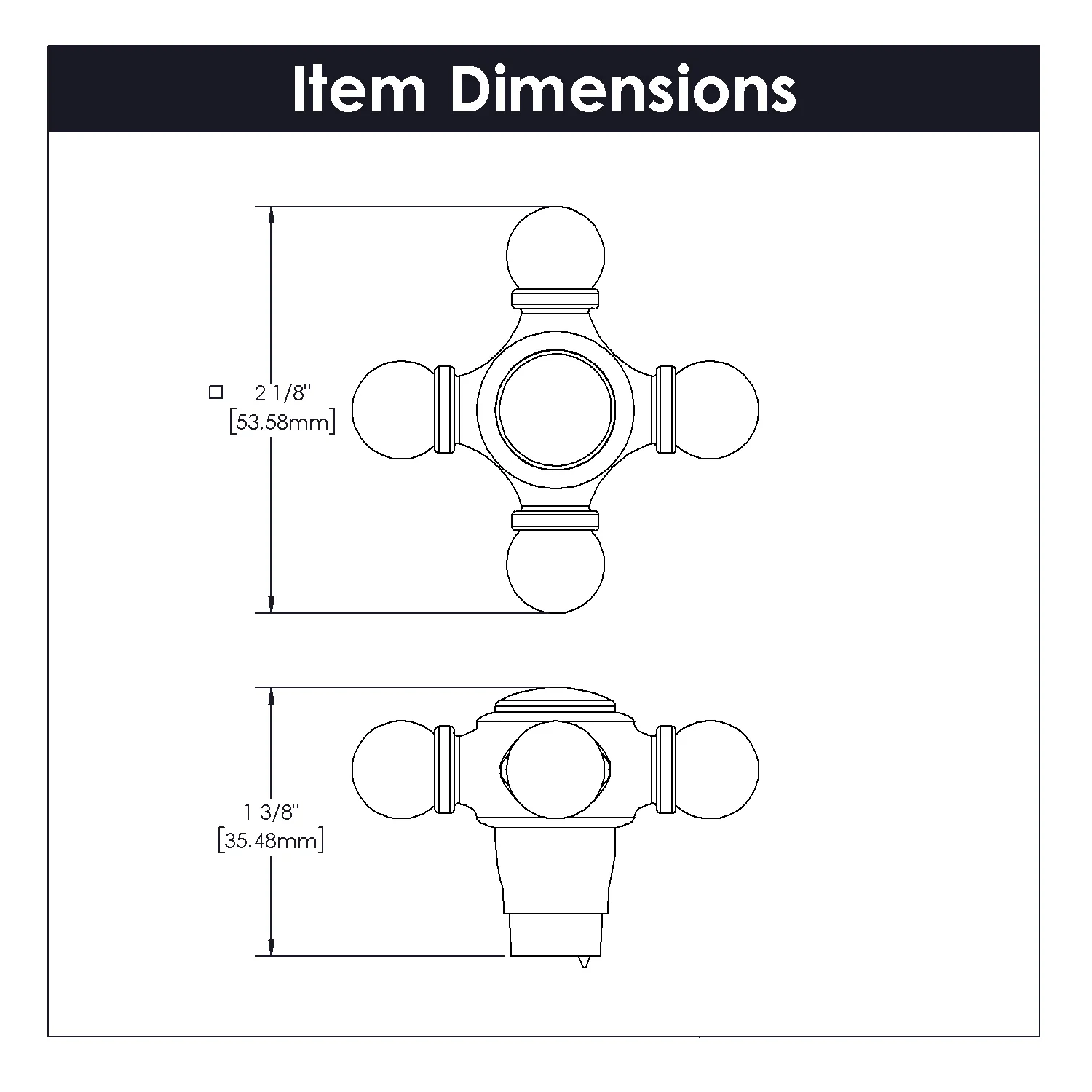 Fuller Knob 2-1/8 Inch x 2-1/8 Inch Stainless Steel Finish - Image 4