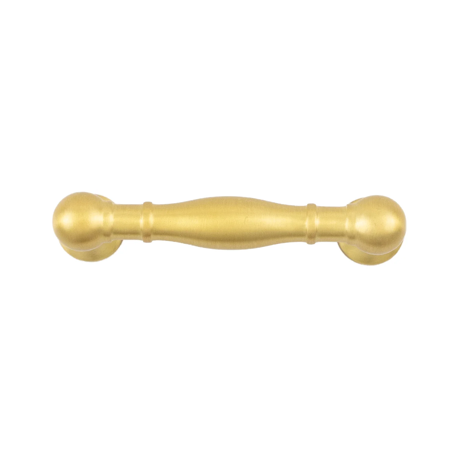 Fuller Pull 3 Inch Center to Center Brushed Golden Brass Finish - Image 3