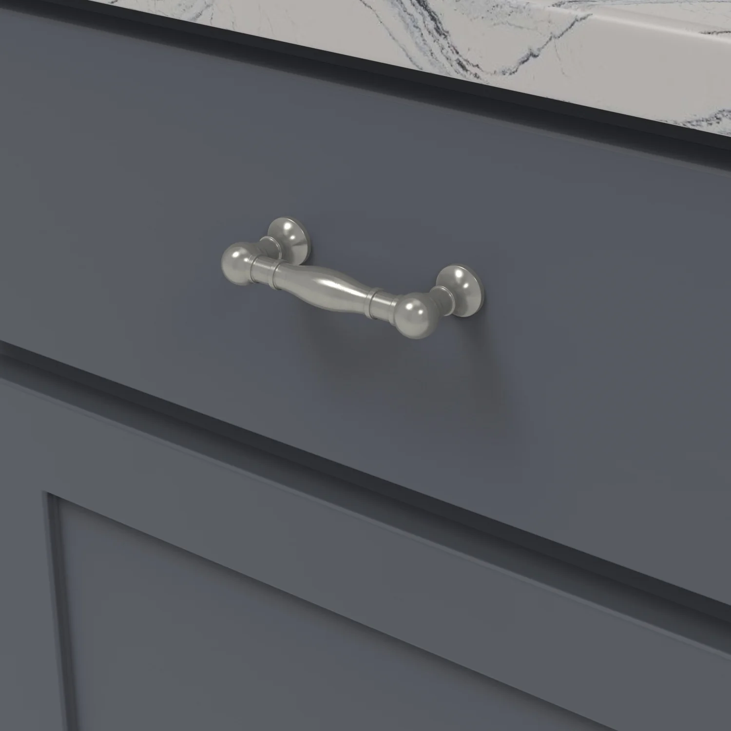 Fuller Pull 3 Inch Center to Center Stainless Steel Finish - Image 2