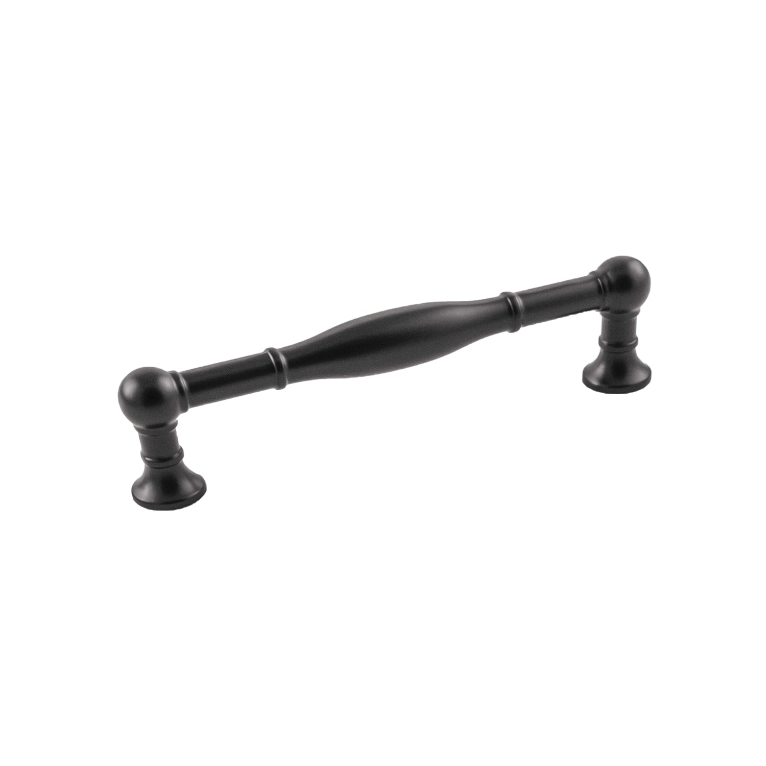 Fuller Pull 5-1/16 Inch (128mm) Center to Center Matte Black Finish