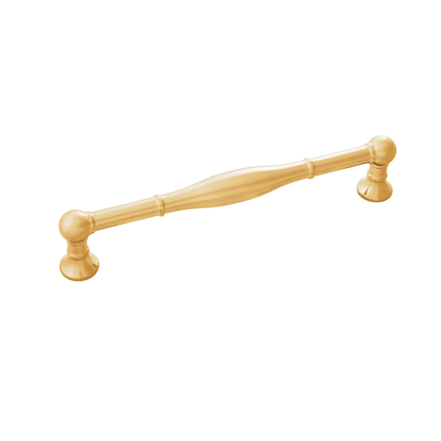 Fuller Pull 6-5/16 Inch (160mm) Center to Center Brushed Golden Brass Finish