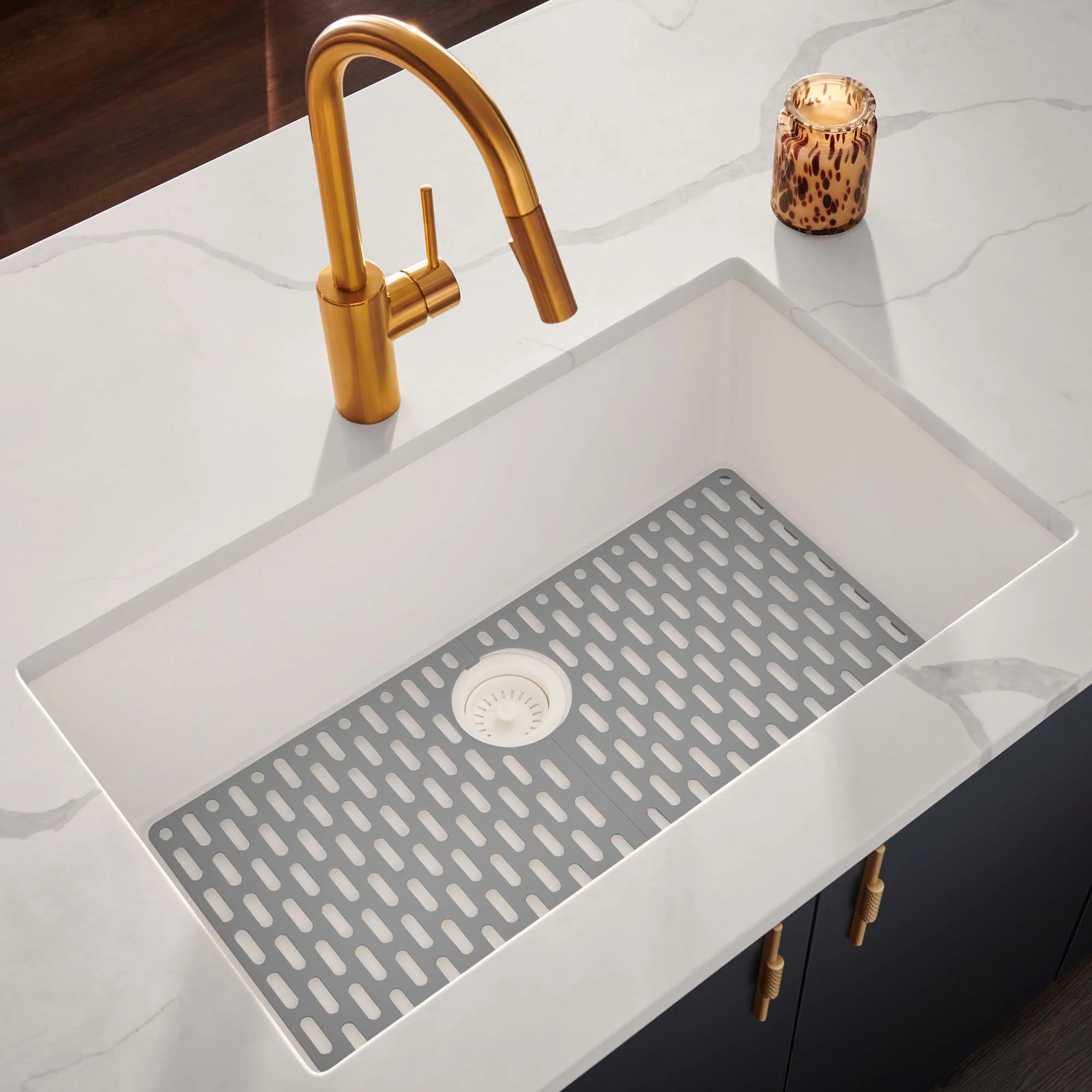 30x17 Sink Granite Undermount 30x17 Single Basin Artic White