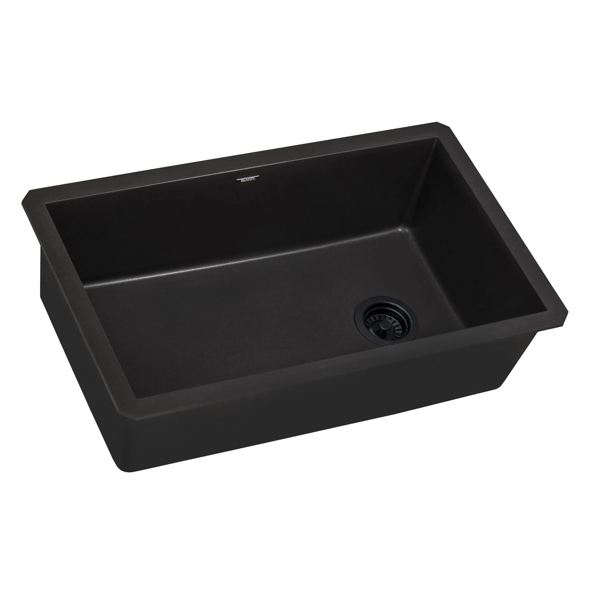 epiGranite UM 32x19 Offset Drain SB Midnight Black - Image 3