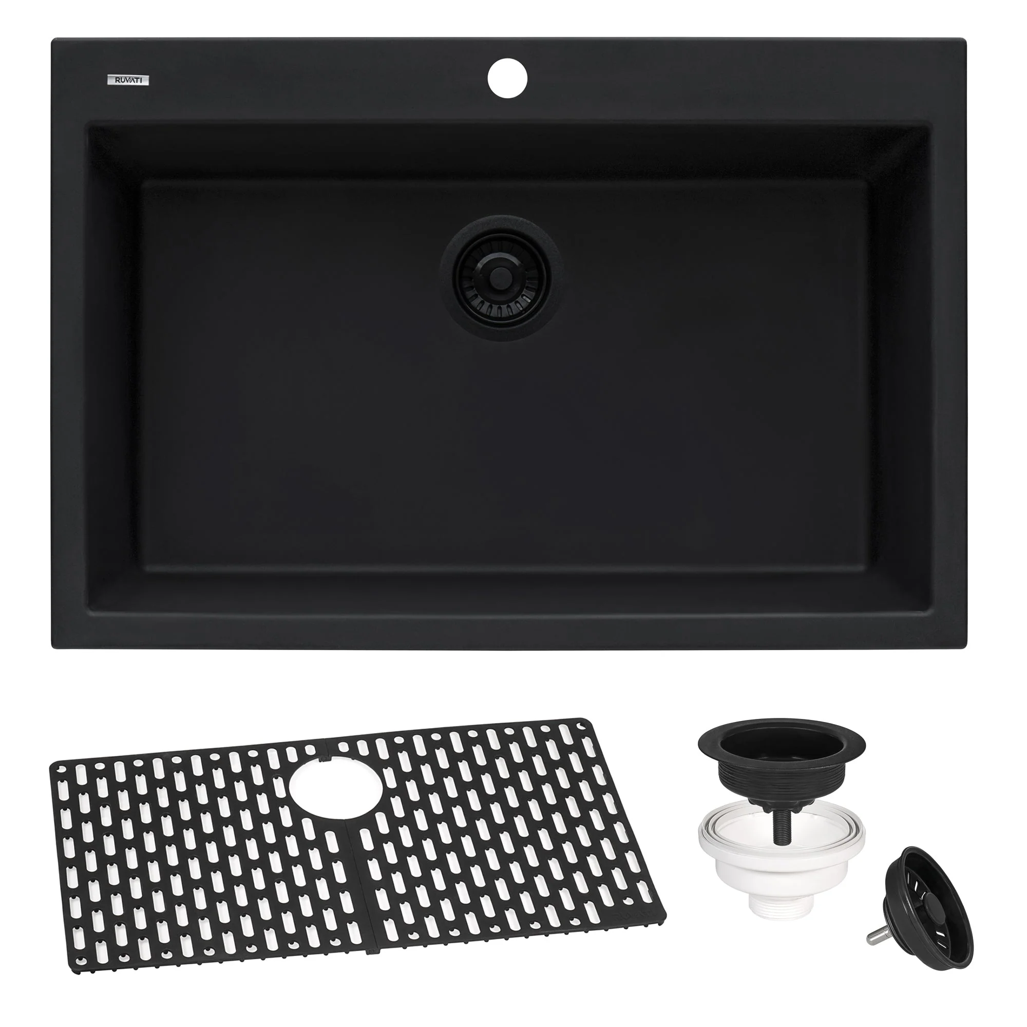 Granite Topmount 33x22 Single Basin Sink Arctic White - Image 2