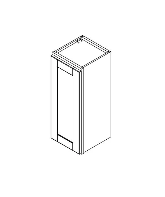 Hampton Pewter Clear Glass Door for 12 in. Wide x 12 in. Deep x 30 in. Tall - Wall Shaker Cabinet - Image 2