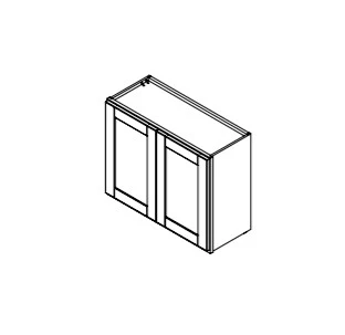 Hampton Pewter 30 in. Wide x 12 in. Deep x 24 in. Tall - Wall Shaker Cabinet - Image 2