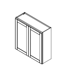 Hampton Pewter 36 in. Wide x 12 in. Deep x 36 in. Tall - Wall Shaker Cabinet - Image 2