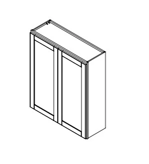 Hampton Pewter 36 in. Wide x 12 in. Deep x 42 in. Tall - Wall Shaker Cabinet - Image 2