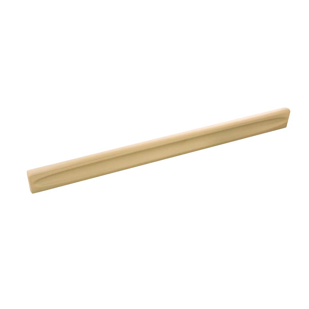 Ingot Pull 12 Inch Center to Center Brushed Golden Brass Finish