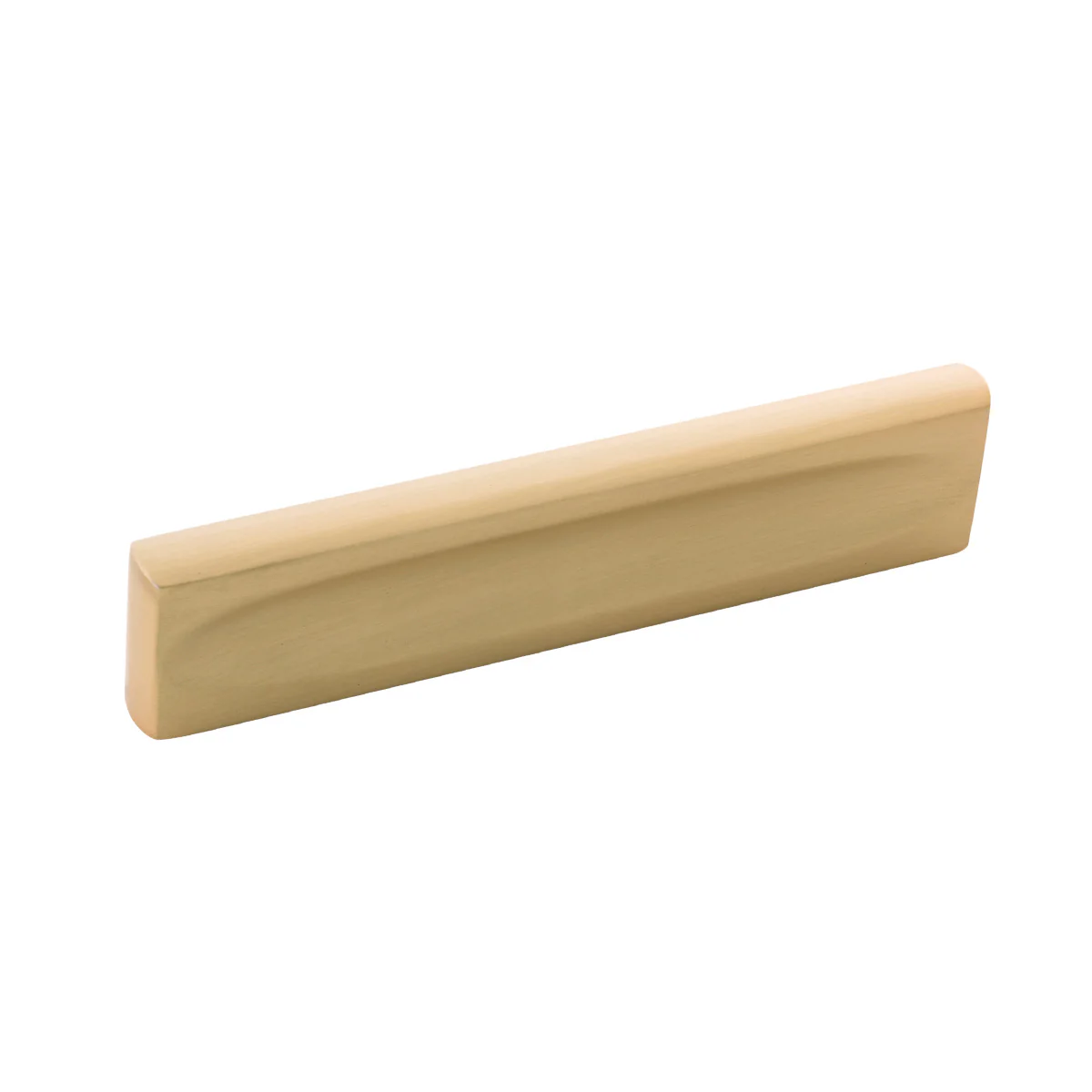 Ingot Pull 3-3/4 Inch (96mm) Center to Center Brushed Golden Brass Finish