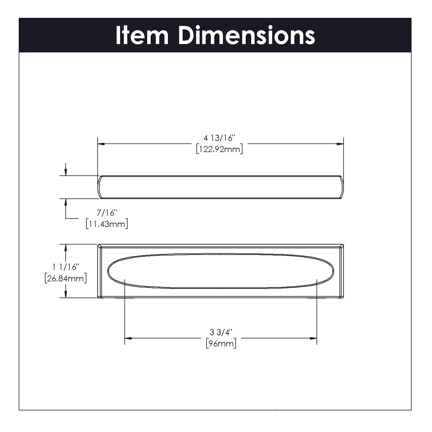 Ingot Pull 3-3/4 Inch (96mm) Center to Center Brushed Golden Brass Finish - Image 4