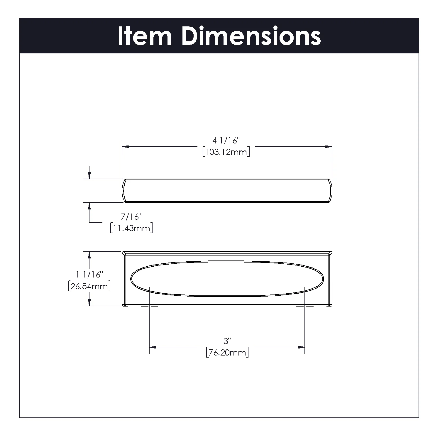 Ingot Pull 3 Inch Center to Center Brushed Golden Brass Finish - Image 4