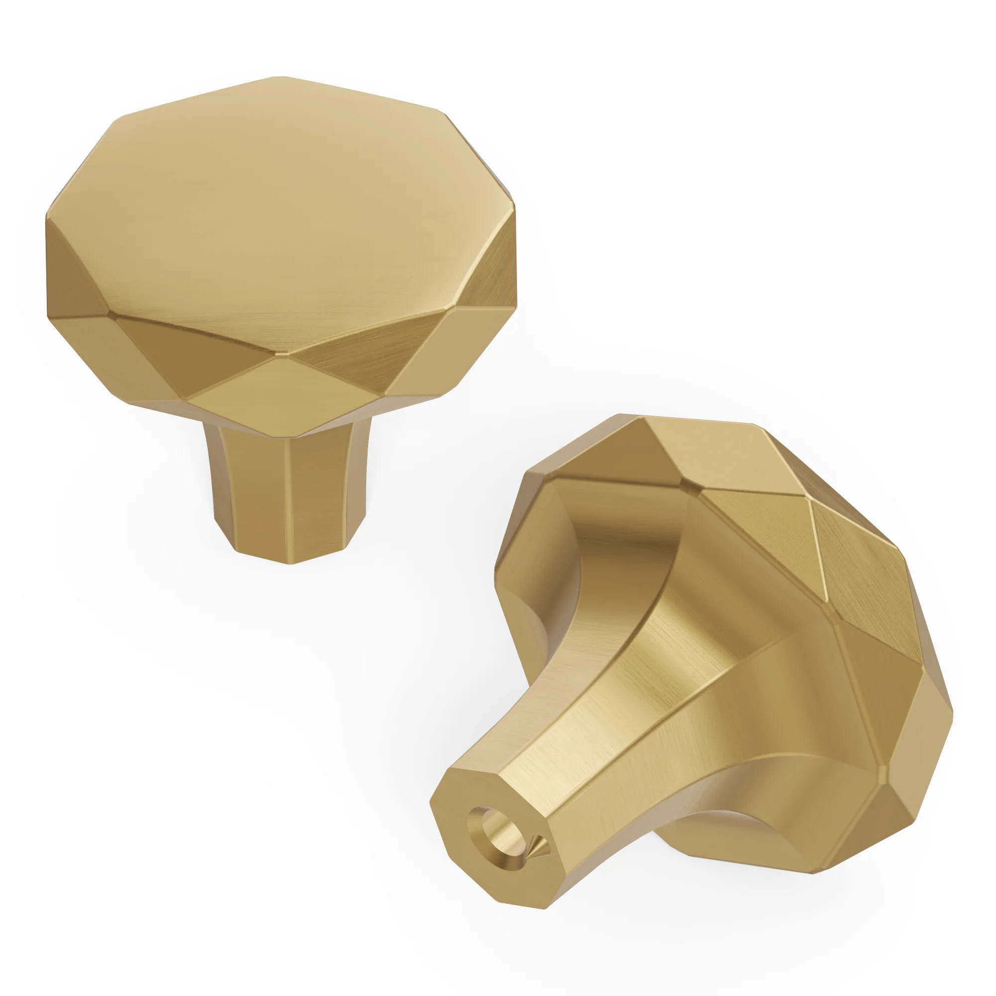 Karat Knob 1-1/4" Diameter Champagne Bronze - Image 2