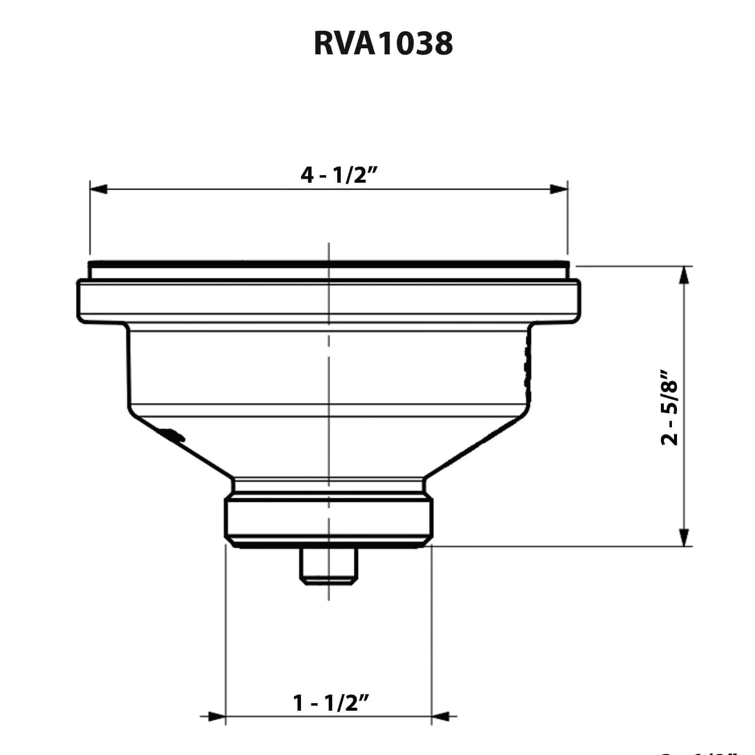 Kitchen Sink Basket Strainer Drain Assembly Matte Black - Image 5