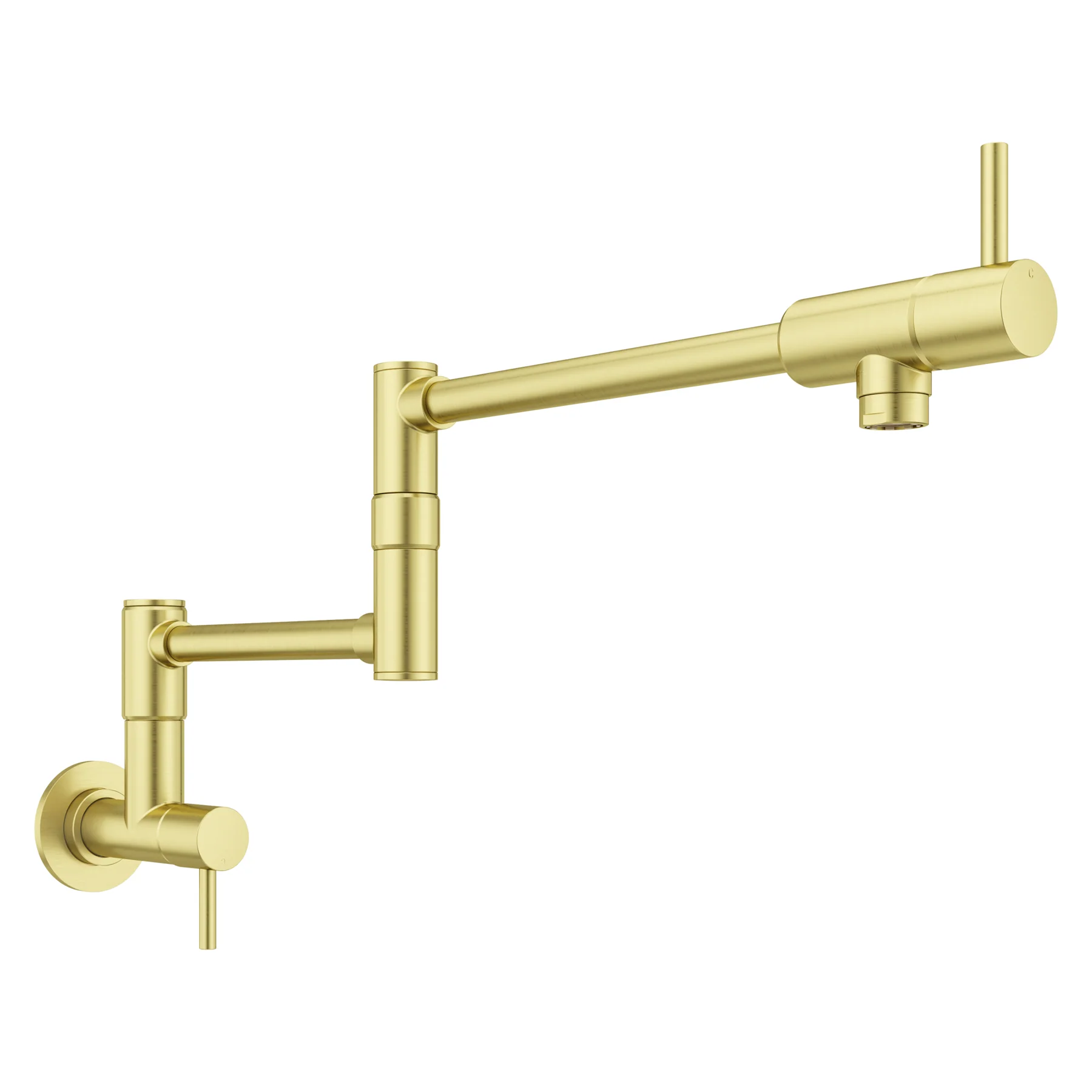 Lita Wall Mount Pot Filler 2-Handle Brushed Gold - Image 2