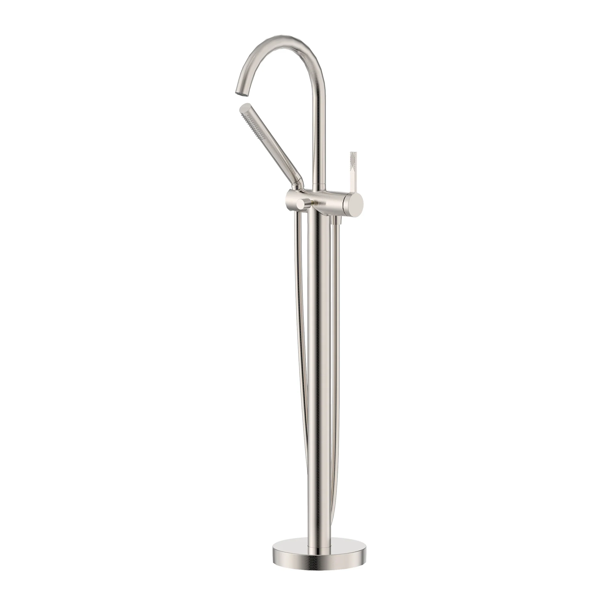 Lucia Single Handle Freestanding Tub Bathroom Faucet in Brushed Nickel – RVF5338BN