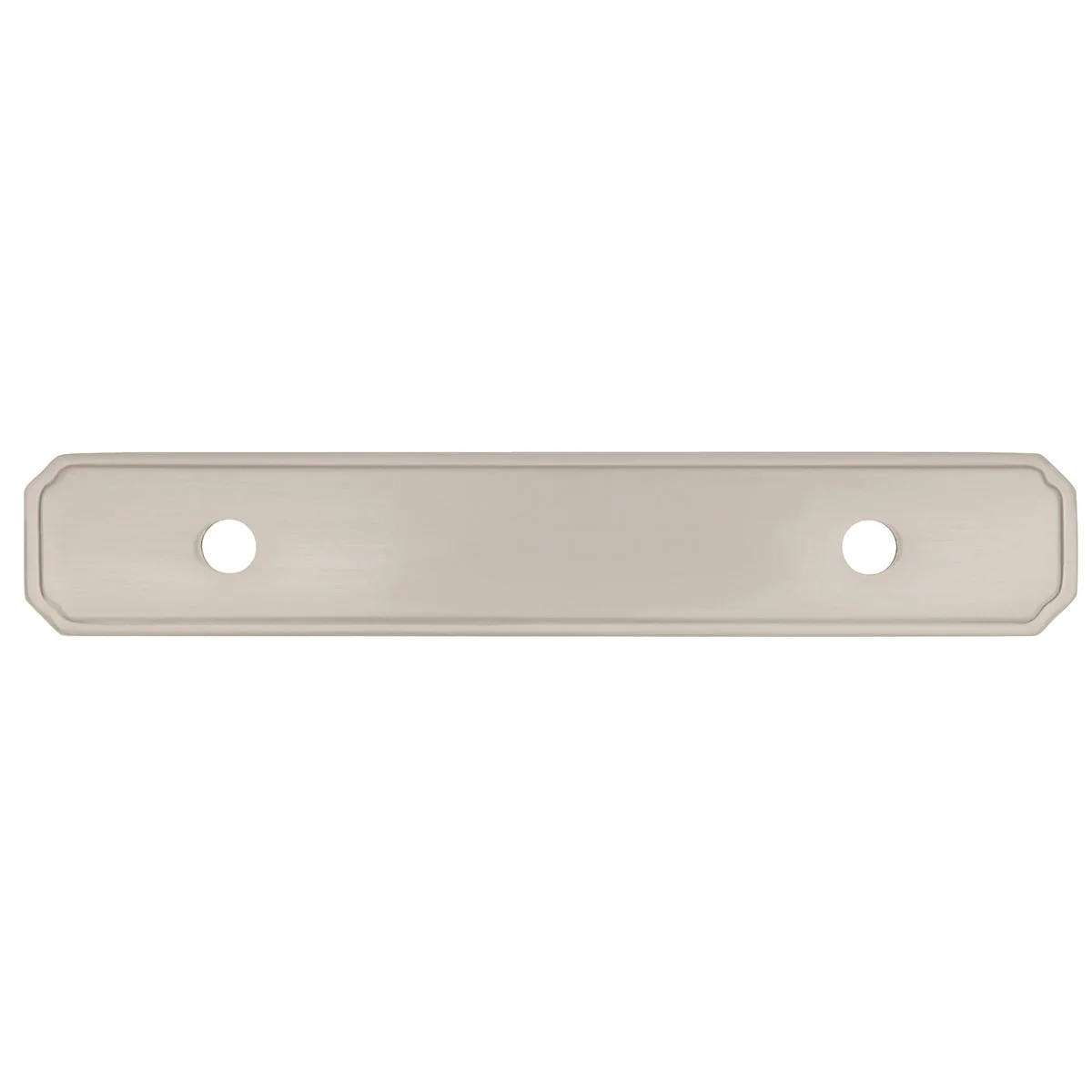Manor House Backplate 3 Inch Center to Center Satin Nickel Finish - Image 2