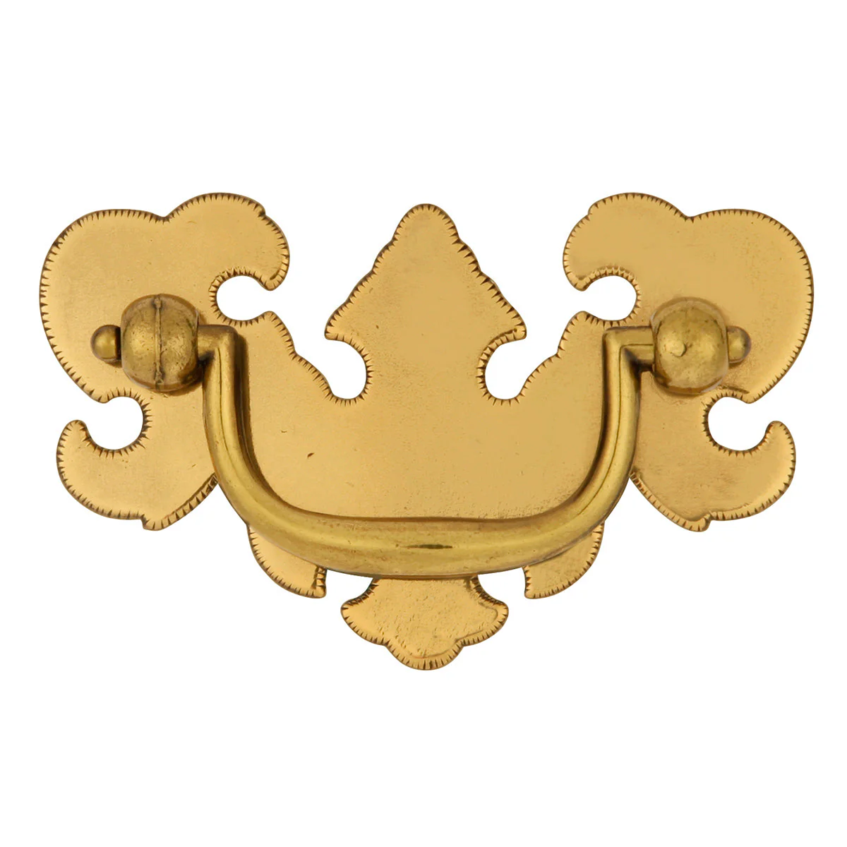 Manor House Backplate Pull 2 Inch Center to Center Lancaster Hand Polished Finish - Image 2