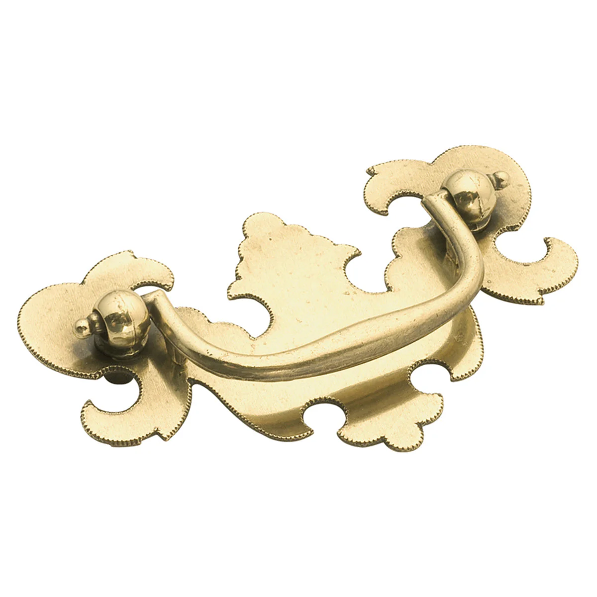Manor House Backplate Pull 2-1/2 Inch Center to Center Lancaster Hand Polished Finish