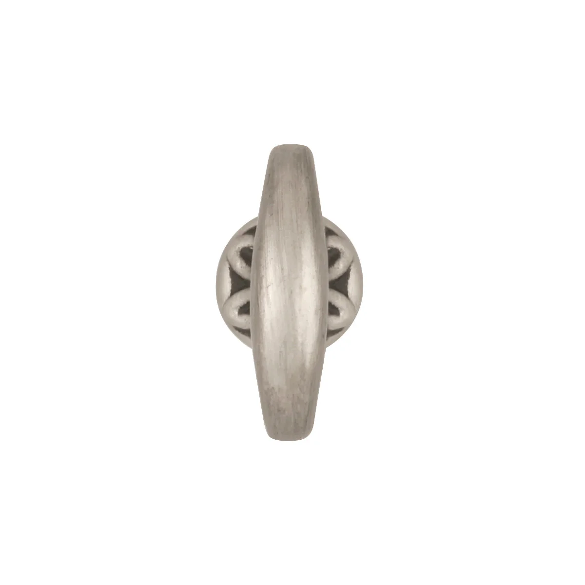 Manor House Mock Key 1-1/8 Inch X 1/4 Inch Silver Stone Finish - Image 2