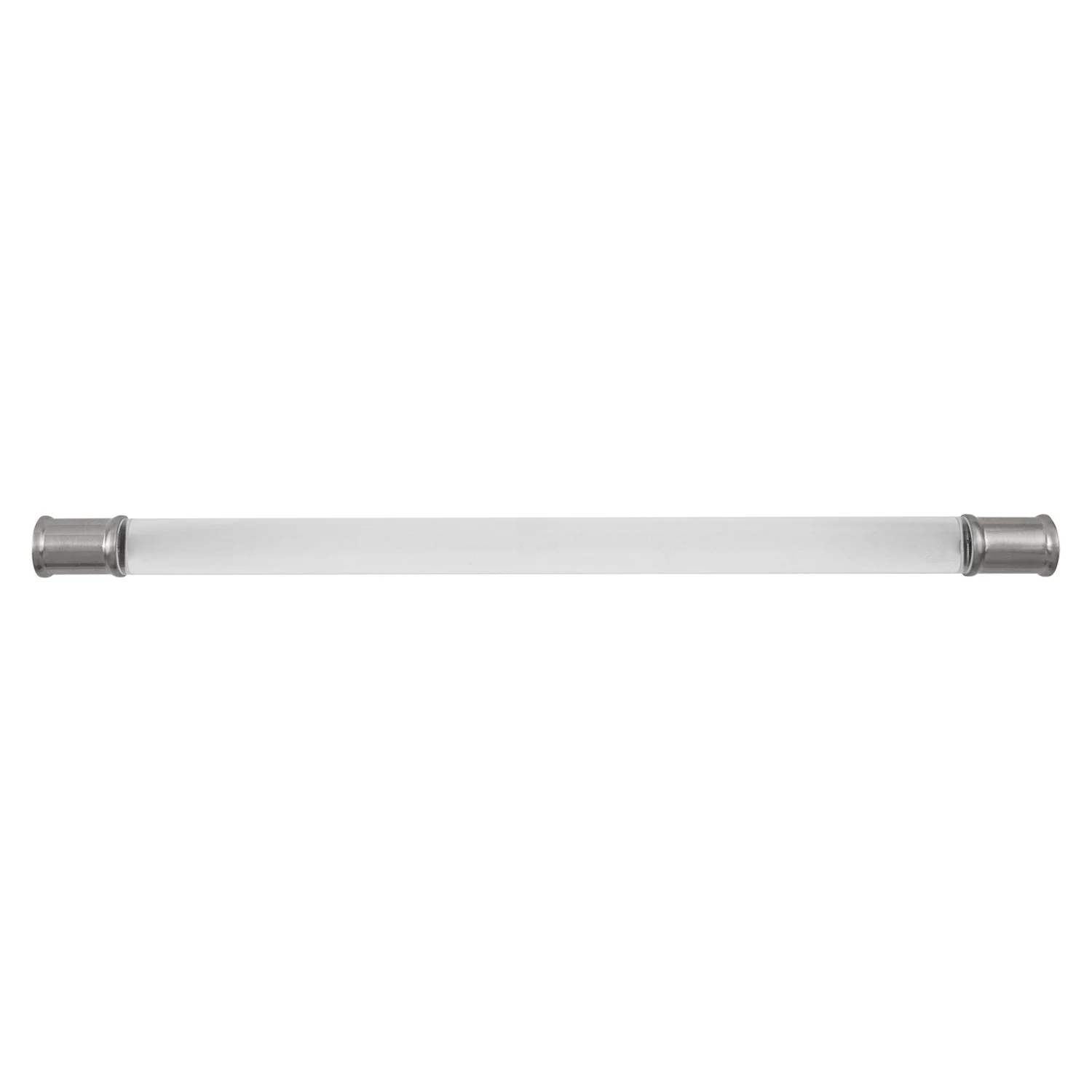 Midway Pull 12 Inch Center to Center Crysacrylic with Satin Nickel Finish - Image 2