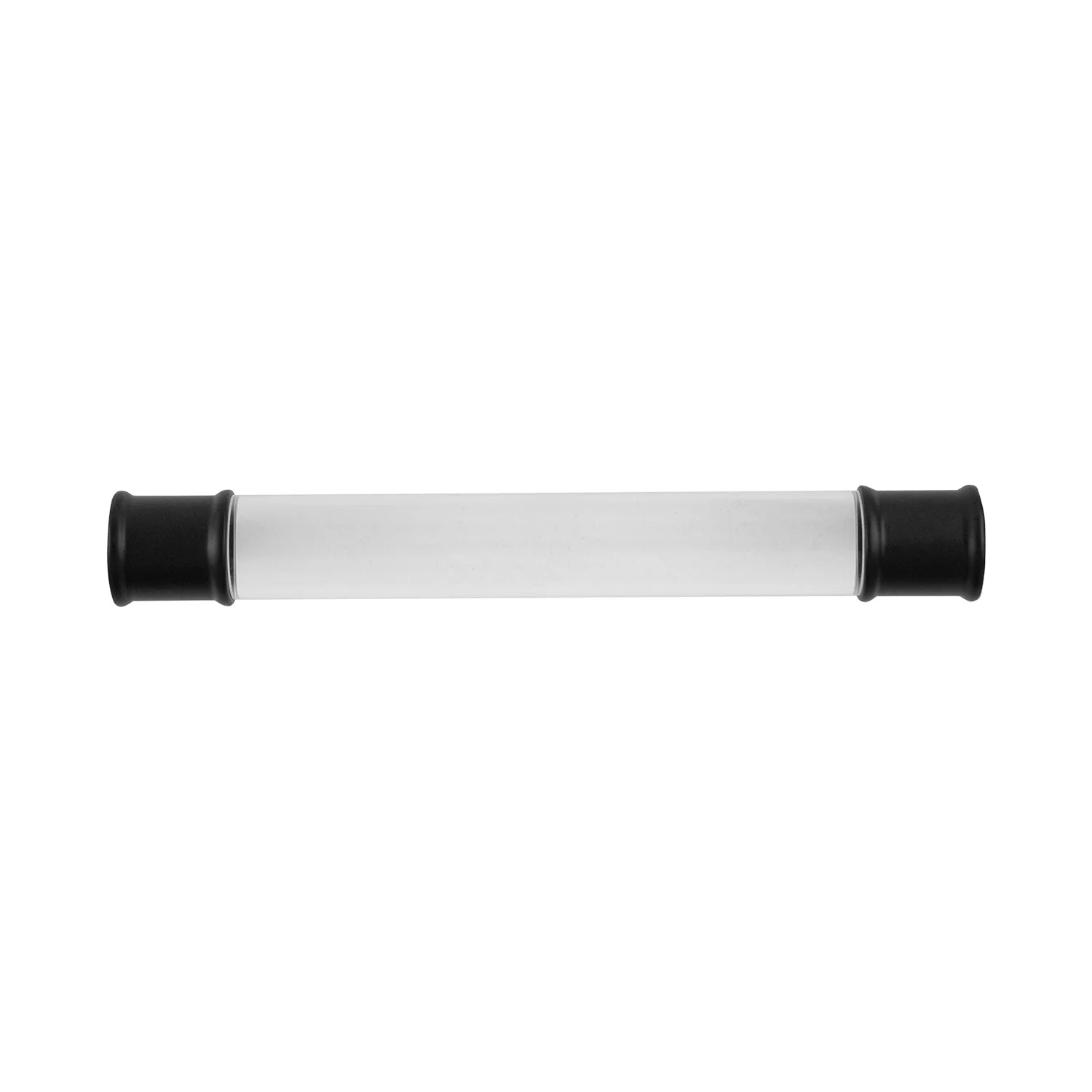 Midway Pull 5-1/16 Inch (128mm) Center to Center Crysacrylic with Matte Black Finish - Image 2