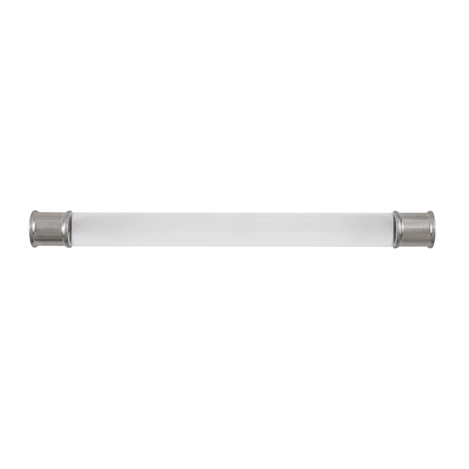 Midway Pull 7-9/16 Inch (192mm) Center to Center Crysacrylic with Satin Nickel Finish - Image 2