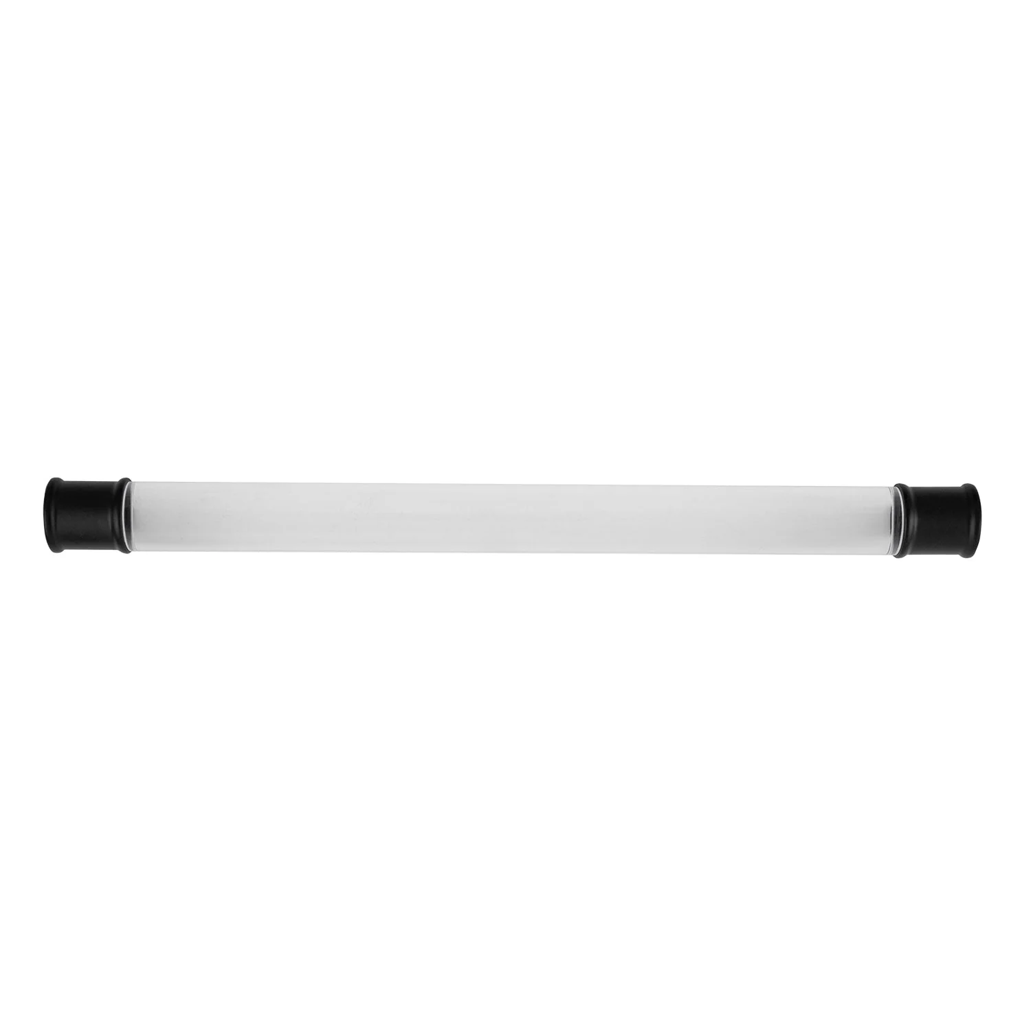 Midway Pull 8-13/16 Inch (224mm) Center to Center Crysacrylic with Matte Black Finish - Image 2