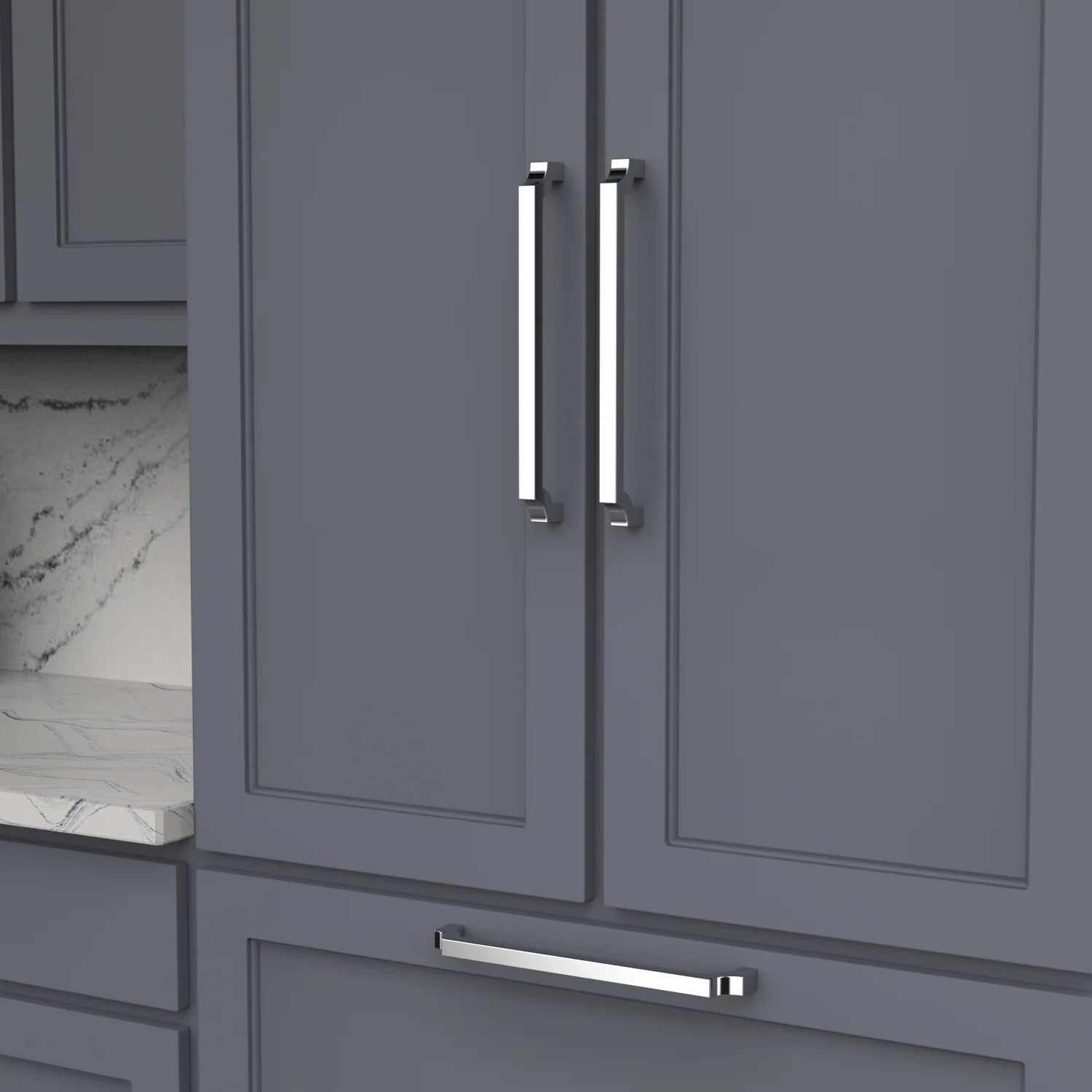 Monarch Appliance Pull 12 Inch Center to Center Chrome Finish - Image 2