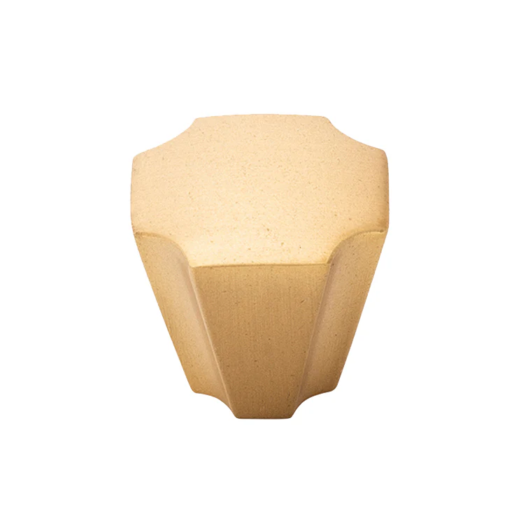 Monarch Knob 1-1/8 Inch x 1-1/8 Inch Brushed Golden Brass Finish