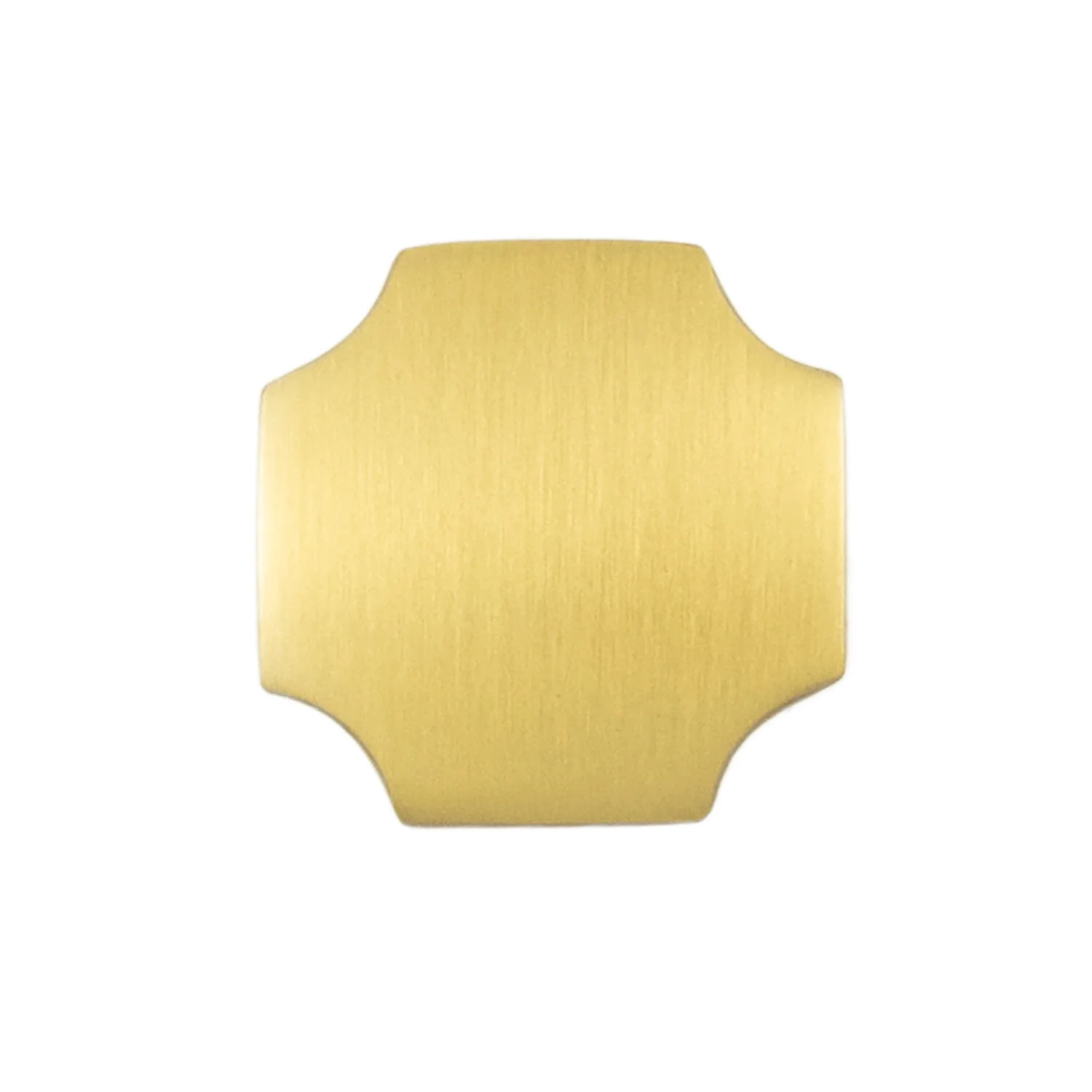 Monarch Knob 1-1/8 Inch x 1-1/8 Inch Brushed Golden Brass Finish - Image 3