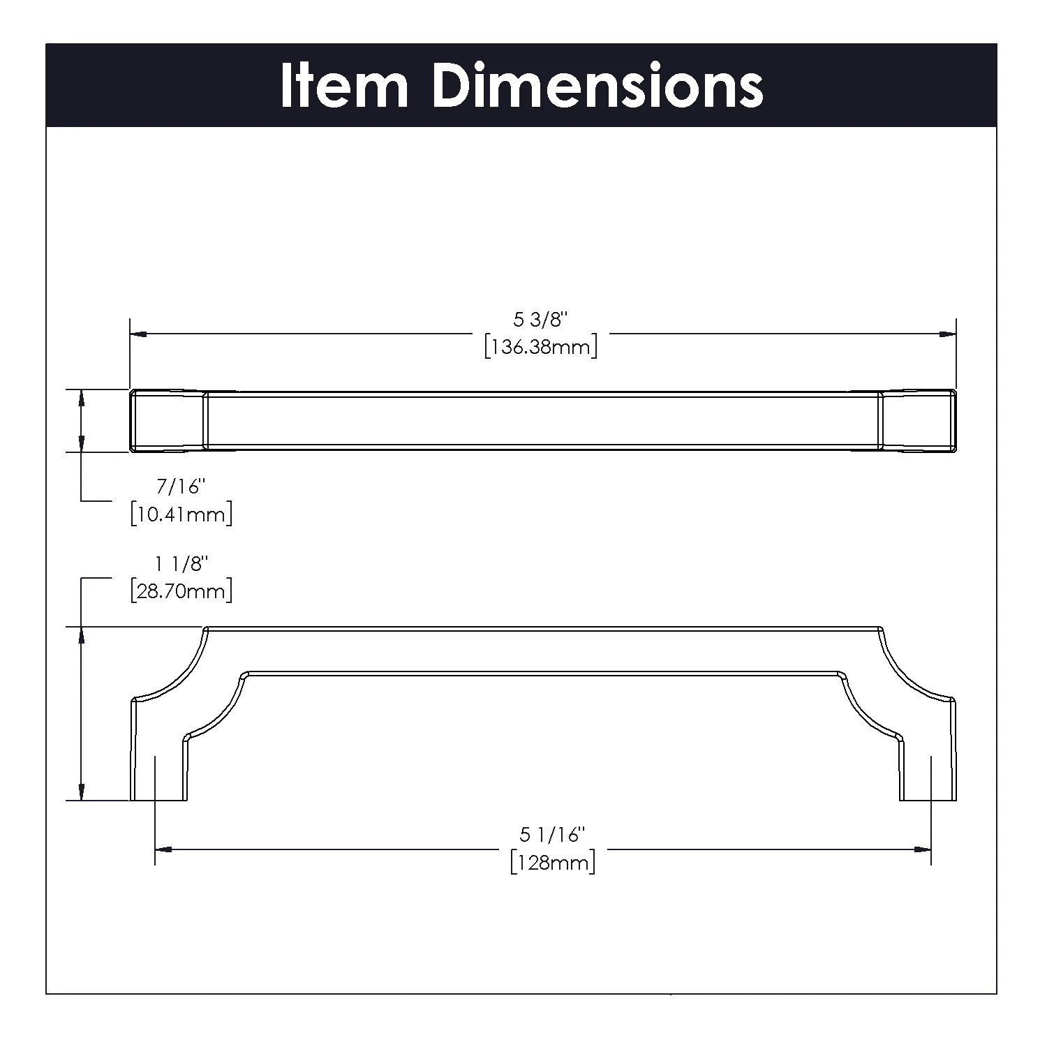 Monarch Pull 5-1/16 Inch (128mm) Center to Center Brushed Golden Brass Finish - Image 4
