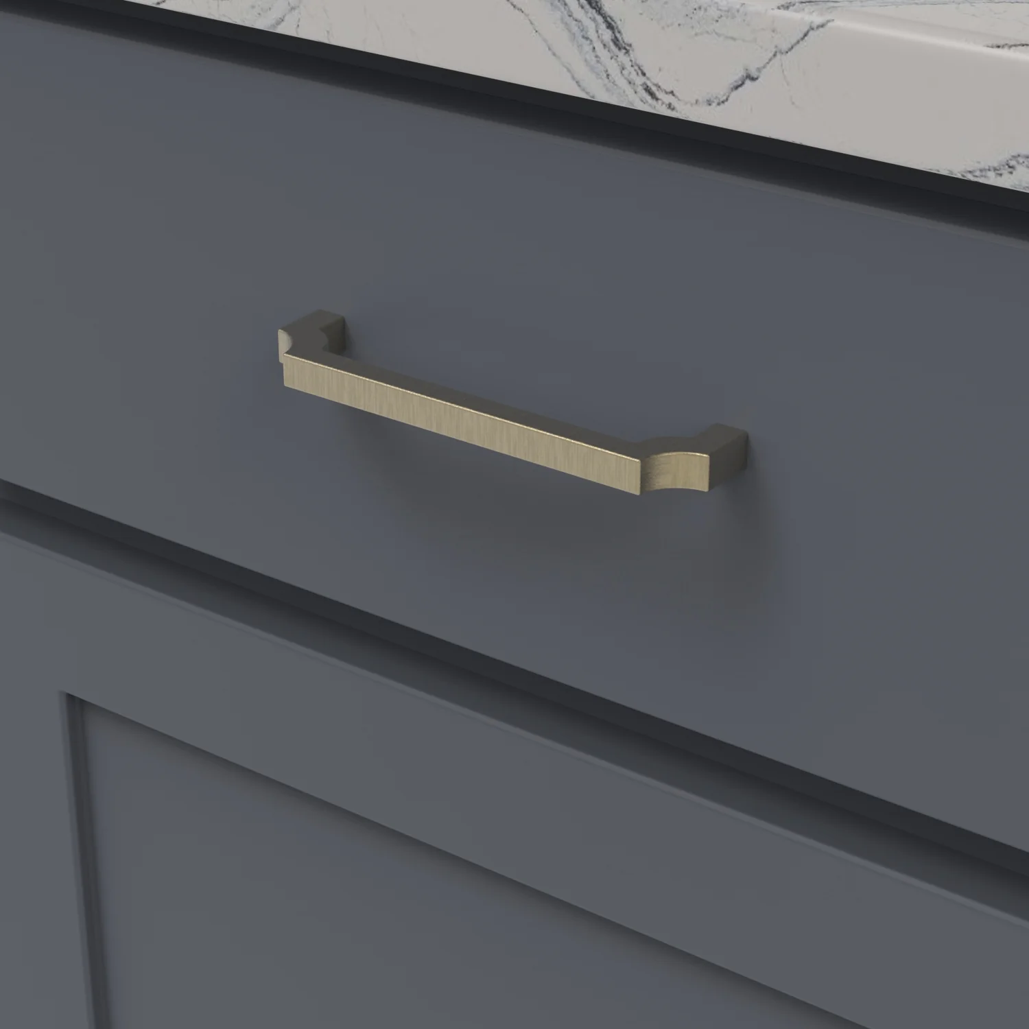 Monarch Pull 5-1/16 Inch (128mm) Center to Center Champagne Bronze Finish - Image 2