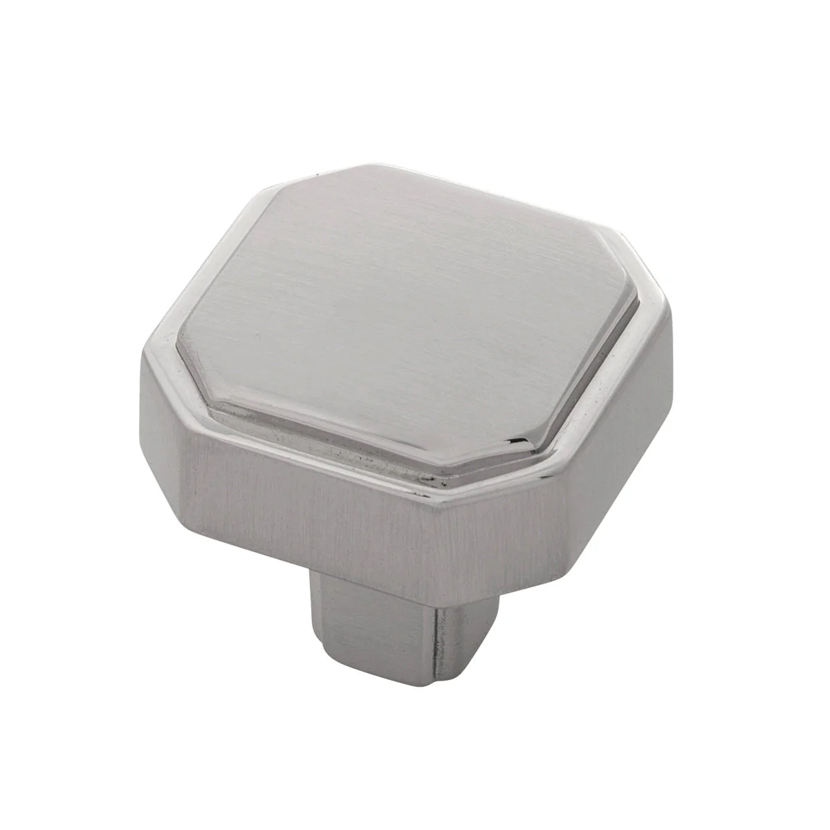 Monroe Knob 1-5/16 Inch x 1-5/16 Inch Satin Nickel Finish