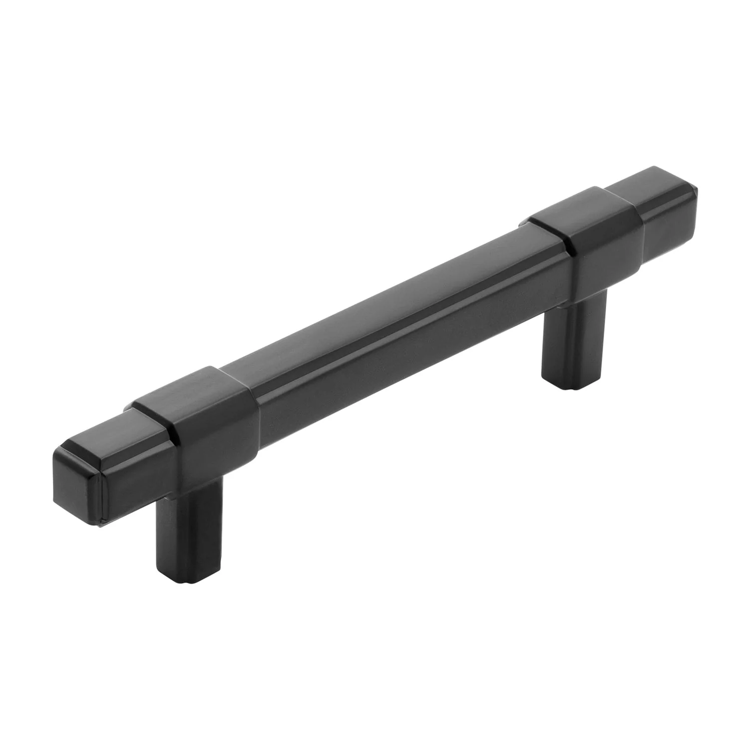 Monroe Pull 3-3/4 Inch (96mm) Center to Center Matte Black Finish
