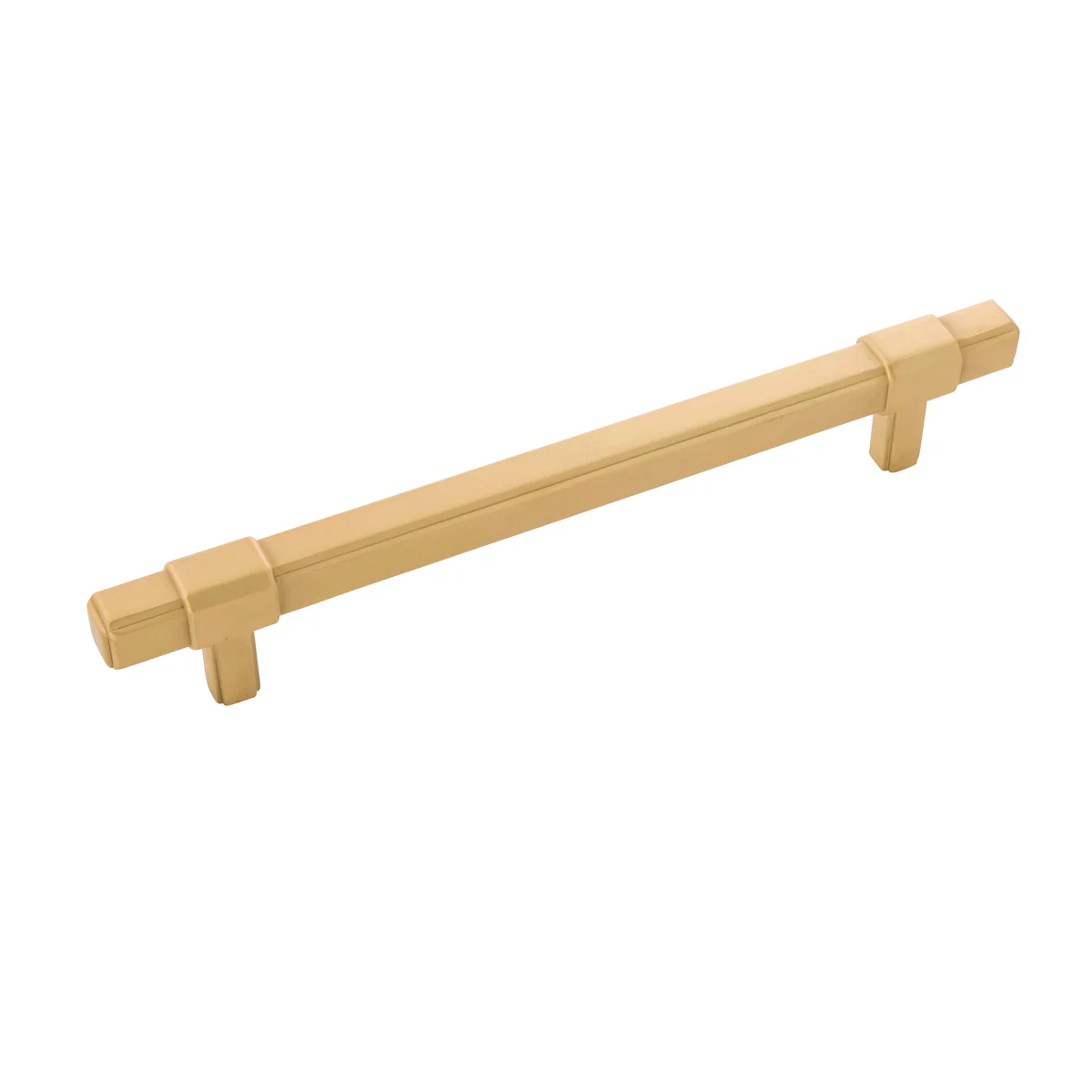Monroe Pull 6-5/16 Inch (160mm) Center to Center Brushed Golden Brass Finish
