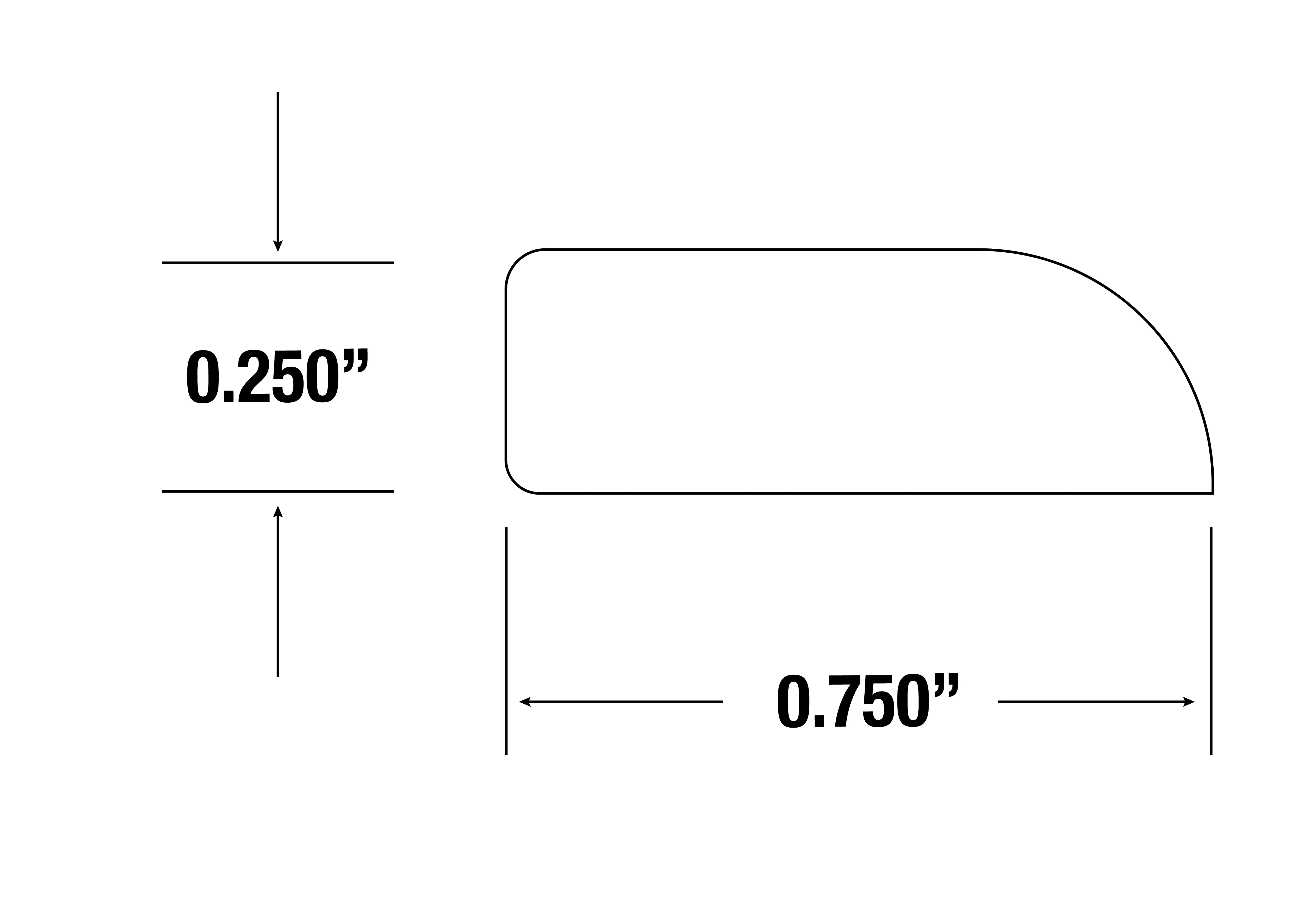 Nantucket Bluff .25 in. x .75 in x 96 in. Scribe Molding for Shaker Cabinet