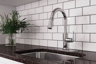 Colfax 1-Handle Pull Down Kitchen Faucet Polished Chrome - Image 2